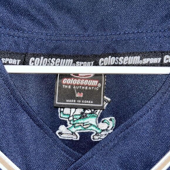 COLOSSEUM NOTRE DAME FIGHTING IRISH BASEBALL Sleeveless sewn oversize JERSEY M/L - Picture 4 of 6